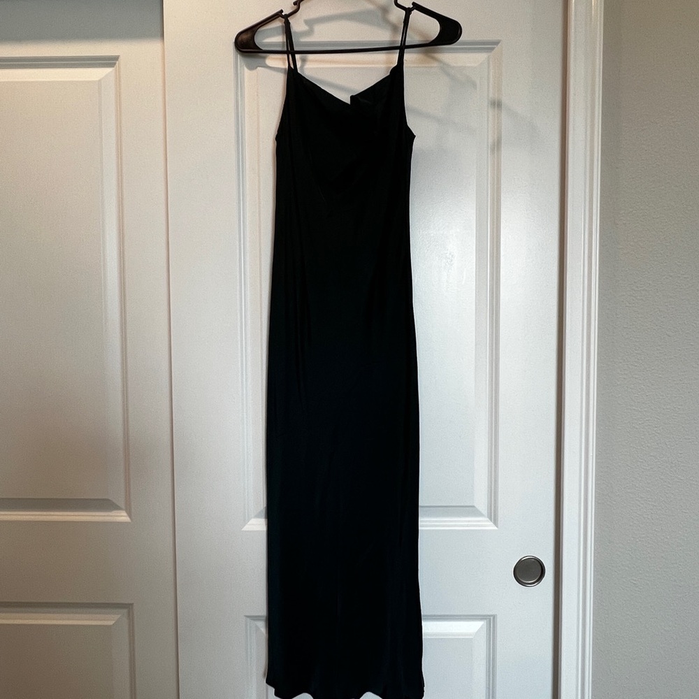 Zara Dark Green Spaghetti Strap Dress
